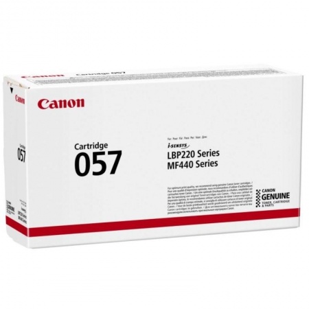 Картридж Canon 057, LBP228x/LBP226dw/LBP223dw/MF449x/MF446x/MF445dw/MF443dw/MF453dw, 3100 стр., Black (3009C002) оригинал