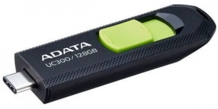 Память Flash Drive 128Gb USB 3.2 A-DATA UC300 (ACHO-UC300-128G-RBK/GN) черный/зеленый