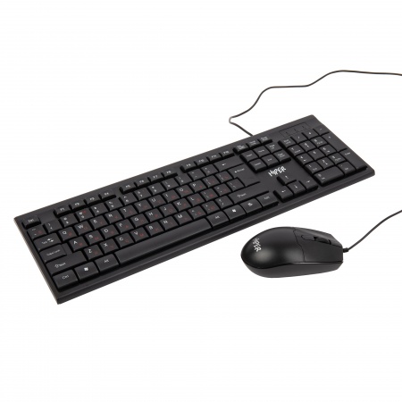 Комплект клавиатура + мышь проводной HIPER OS-1000 (USB, 1000 dpi, 1.5 м, Black)