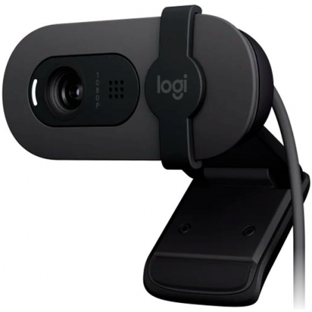 Веб-камера Logitech Brio 90 (1920x1080, с микрофоном, USB 2.0) черный (960-001581)