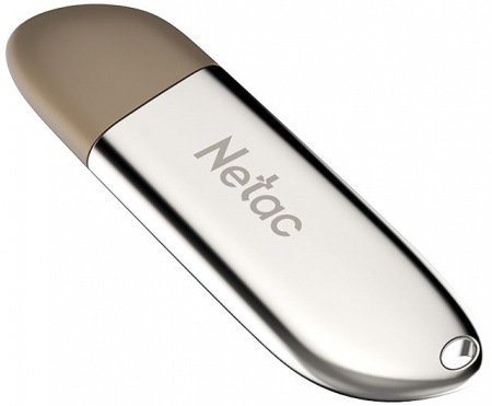 Память Flash Drive 64Gb USB 3.0 Netac U352 (NT03U352N-064G-30PN) металлическая, серебристый