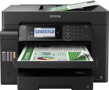 МФУ Epson L15150 (A3, стр.принтер/копир/сканер/факс, 4 цв., 25/12 стр/мин, 4800x2400dpi, USB, Wi-Fi)