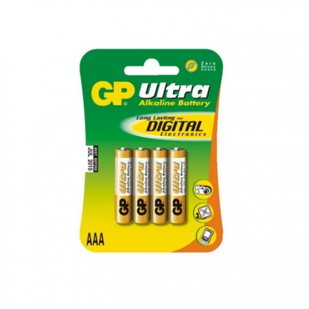 Батарейка AAA (LR03) GP Ultra (4 шт. упаковка)