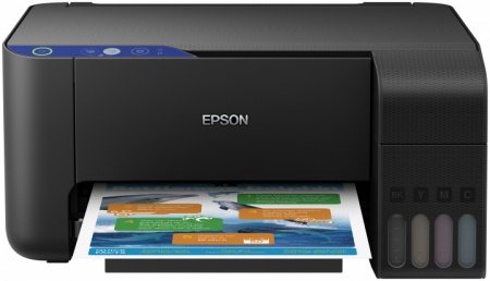 МФУ Epson L3101 (A4, стр.принтер/копир/сканер, 4 цв., 9,2/4,5 стр/мин, 5760х1440dpi, USB)