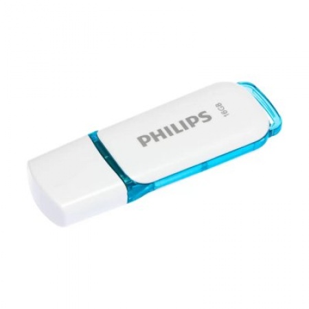 Память Flash Drive 16Gb USB 2.0 Philips SNOW2.0 (FM16FD70B/97) белый/синий