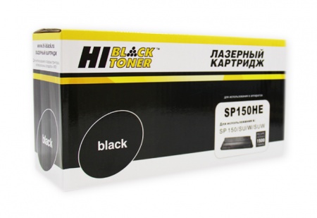 Картридж Ricoh SP150HE для Aficio SP150w/150SUw/150, 1500 копий (408010) совместимый, Hi-Black