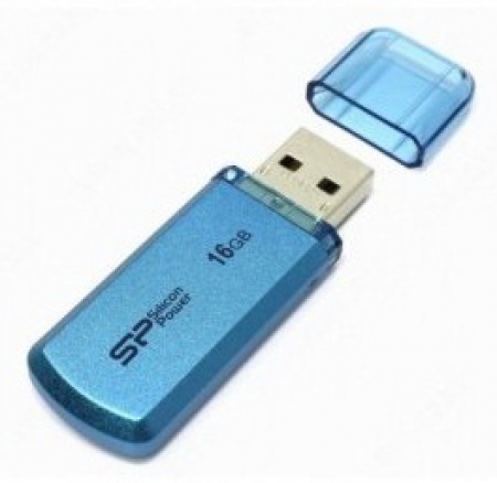 Память Flash Drive 16Gb USB 2.0 Silicon Power Helios 101 (SP016GBUF2101V1B) синий
