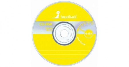 Диск CD-RW 700 MB SmartTrack, 4-12-х, 1шт. без упаковки