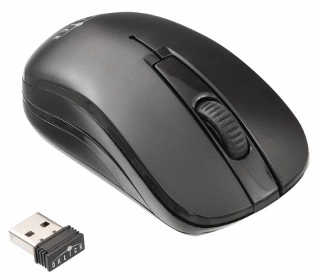 Мышь беспроводная Оклик 445MW USB, 1600 dpi, до 10 м, черный