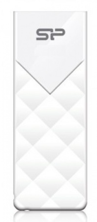 Память Flash Drive 16Gb USB 2.0 Silicon Power Ultima U03 (SP016GBUF2U03V1W) белый выдвижной