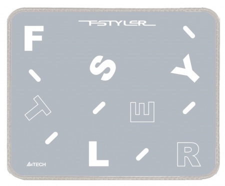 Коврик для мыши A4 FP25 SILVER Мини 250×200х2мм, серый/белый