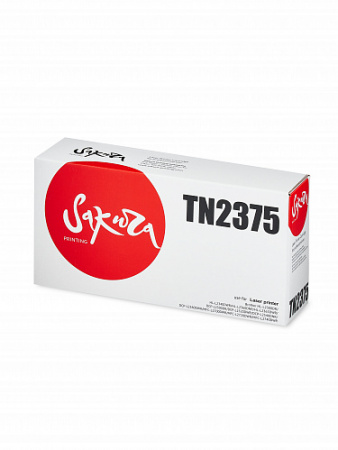 Тонер-картридж Brother TN-2375 для HL L2300D/2360DN/DCPL2500D/2520/2540/MFCL2700/2720, 2 600 страниц, Sakura