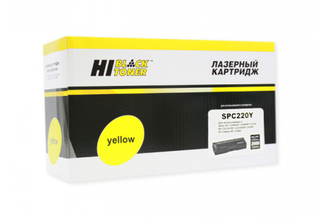 Тонер-картридж Ricoh SPC220Y для SP C220DN/C221DN/C222SF/C240DN, Yellow, 2000 стр. Hi-Black