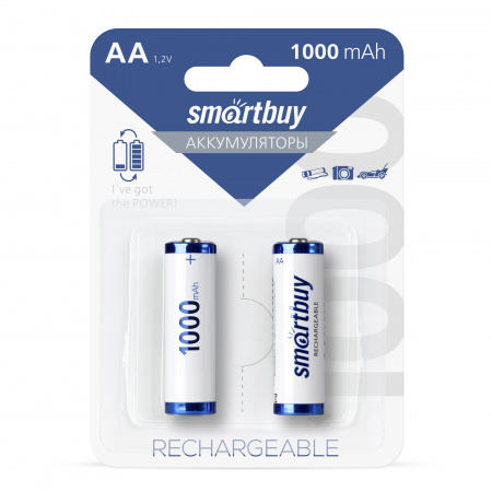 Аккумулятор AA SmartBuy 1000mAh 2BL (2шт. упаковка)
