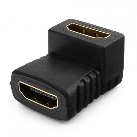 Переходник HDMI-HDMI 19F/19F Cablexpert (A-HDMI-FFL) угловой