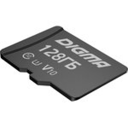 Карта памяти 128Gb microSDXC Digma CARD10 V10 + адаптер (DGFCA128A01)