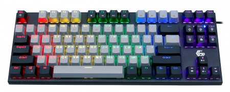 Клавиатура проводная Gembird KB-G600 (87 клавиш, подсветка, кабель 1.8 метра, USB, Black)
