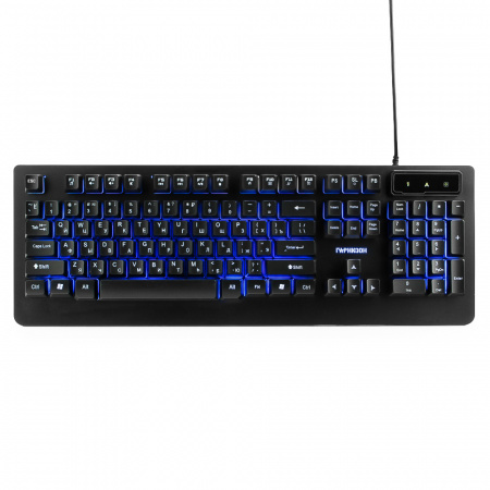 Клавиатура игровая Гарнизон GK-310G, USB, 1.5м, черный, подсветка