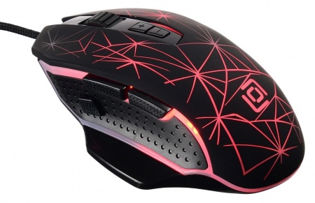 Мышь проводная Оклик 935G STARFALL USB, 3200 dpi, 1.5м, игровая, черный