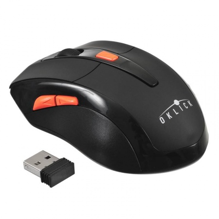 Мышь беспроводная Оклик 585MW USB, 1600 dpi, до 10 м, д/ноутбука, черный