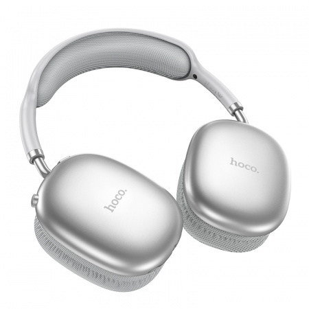 Наушники с микрофоном Hoco W35 Air Triumph, накладные, беспроводные, серебристый (6942007616348)