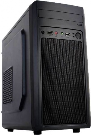 Корпус Accord M-02B, mATX, 2*USB 2.0, Audio, без БП, black