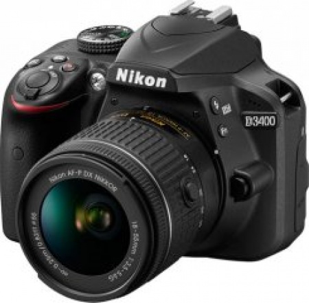 Фотоаппарат зеркальный Nikon D3400 KIT 18-55mm VR  AF-P Black