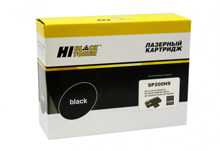 Тонер-картридж Ricoh SP 200HS для Aficio SP 200N/SP202SN/SP203SFN, чёрный, 2600 стр., совместимый, Hi-Black