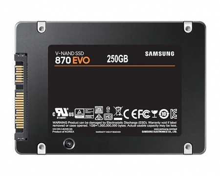 Накопитель SSD 250Gb Samsung 870 EVO (MZ-77E250BW/MZ-77E250B/EU) SATA III, 2.5