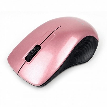 Мышь беспроводная Gembird MUSW-370, 2.4ГГц, розовый, 2 кнопки+колесо-кнопка, 1000 DPI, батарейки в комплекте
