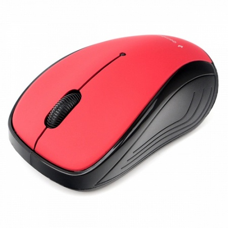 Мышь беспроводная Gembird MUSW-290, 2.4ГГц, красный, 2 кнопки+колесо-кнопка, 1000 DPI, батарейки в комплекте