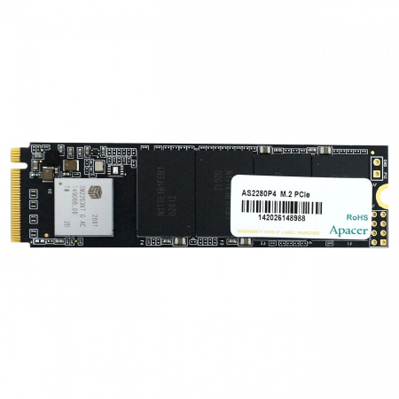Накопитель SSD M.2 2280, 256Gb Apacer AS2280P4 (AP256GAS2280P4-1) PCI-E 3.0x4, NVMe, Чтен.2100Мб/Зап.1300Мб