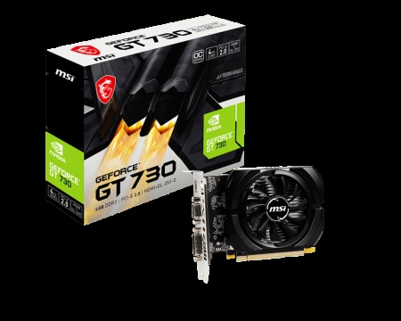 Видеокарта 4Gb PCI-E, GDDR3, MSI N730K-4GD3/OCV1 NV (GT730/64bit/DVI/HDMI/CRT/HDCP)