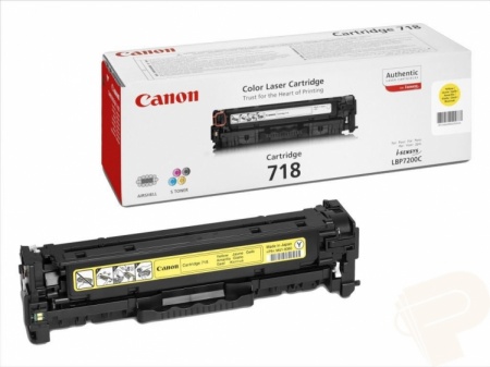 Картридж Canon 718Y, i-SENSYS MF8330, 2900 стр., желтый оригинал 2659B002