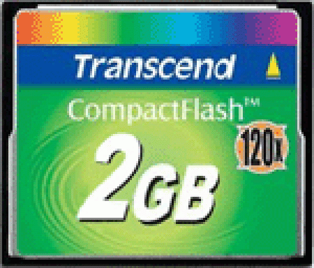 Карта памяти CompactFlash Card 2Gb Transcend 133X (TS2GCF133)