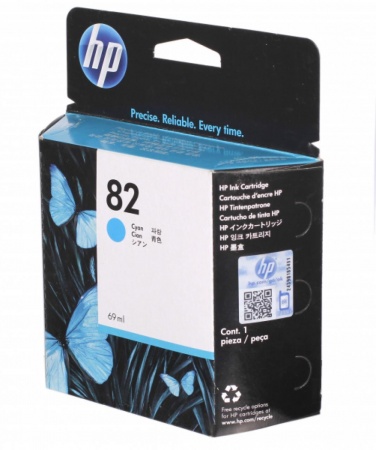 Картридж HP C4911A, DesignJet 500/800/815 Cyan, оригинал (№82)