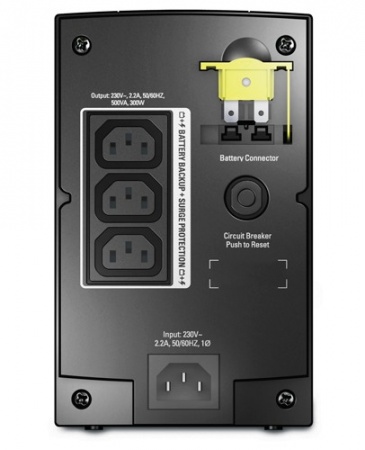 Источник бесперебойного питания APC Back-UPS BX500CI 300Вт 500ВА черный