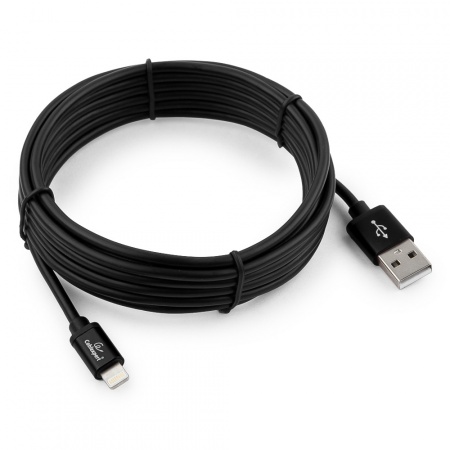 Кабель Gembird/Cablexpert USB 2.0, 3м, AM-Lightning [CC-S-APUSB01Bk-3M] черный