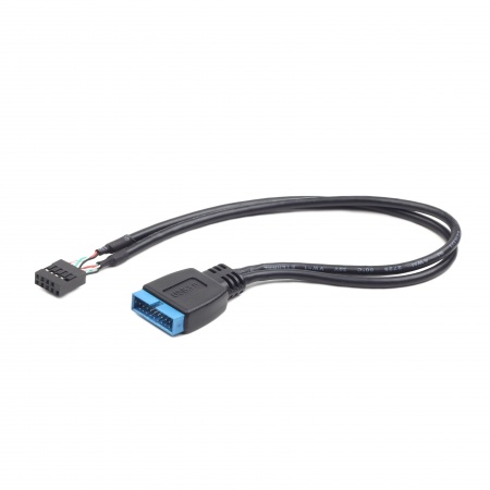 Кабель Cablexpert CC-U3U2-01, внутренний USB3 на USB2 19pin/9pin 0,3 м