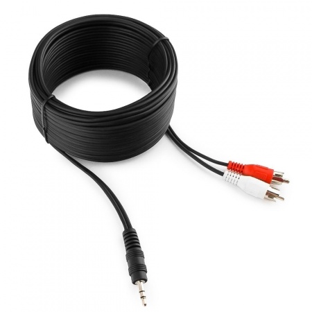 Кабель аудио Cablexpert CCA-458-10M, джек3.5 / 2xRCA, 10м