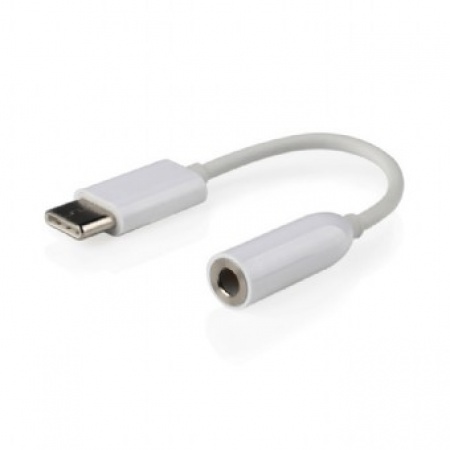 Переходник USB Cablexpert CCA-UC3.5F-01-W, USB Type-C/Jack3.5F, пакет