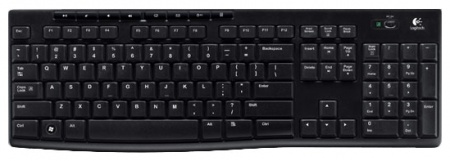 Клавиатура беспроводная Logitech K270 /920-003757/ <USB, 10 м, Black>