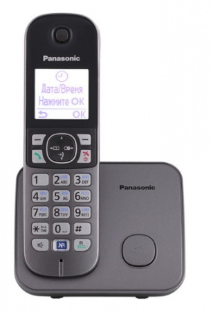Радиотелефон Panasonic KX-TG6811 RUM, голосовой АОН, спикерфон, будильник, ночн. режим, резервное питание