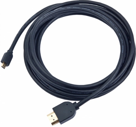 Кабель HDMI-microHDMI Gembird/Cablexpert 1.8 м, 19M/19M v1.3 черный, поз.разъемы,экран (CC-HDMID-6)