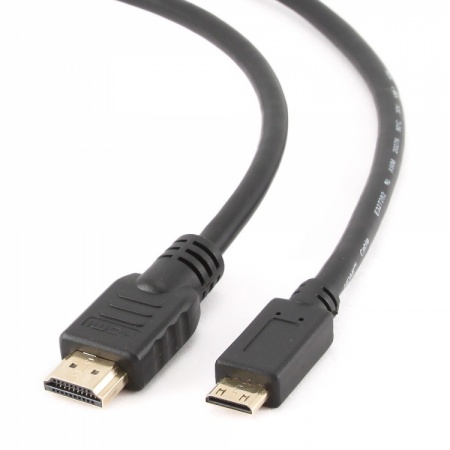 Кабель HDMI-miniHDMI Gembird/Cablexpert 1.8 м, 19M/19M v1.4 3D, Ethernet, экран (CC-HDMI4C-6) черный