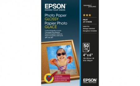Бумага/карточки Epson (C13S042547) Glossy Photo Paper (100х150мм) 50 листов, 200 гр/м2