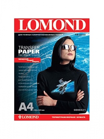 Бумага A4 Lomond с термоиндикацией для переноса изображения на тёмную ткань, для струйной печати, 50л.(0808425)