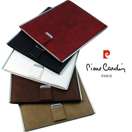 Чехол Pierre Cardin для iPad 3/4 Vertical case, кожзам., черный