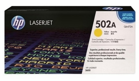 Картридж HP Q6472A, CLJ 3600 Yellow, оригинал 4000 страниц
