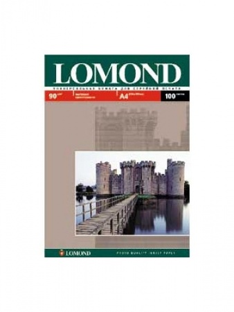 Бумага А4 Lomond для струйного принтера (95 г/м2) 100л. матовая, односторонняя (0102125)